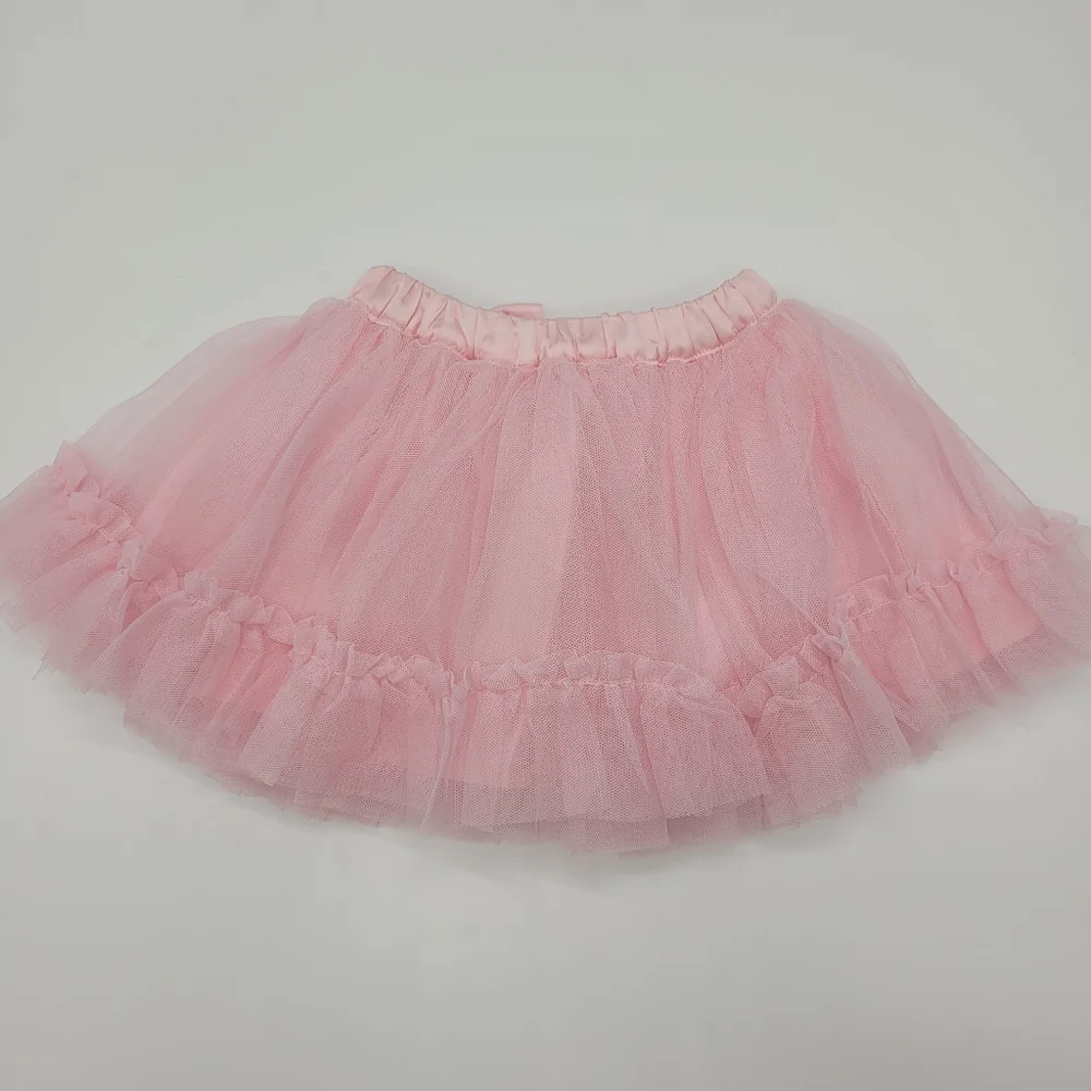 Gymboree Pink Tutu Skirt Tulle Bow Elastic Waist Diaper Cover Size 12-18mo NEW